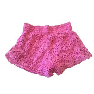 Girls crochet shorts-small
